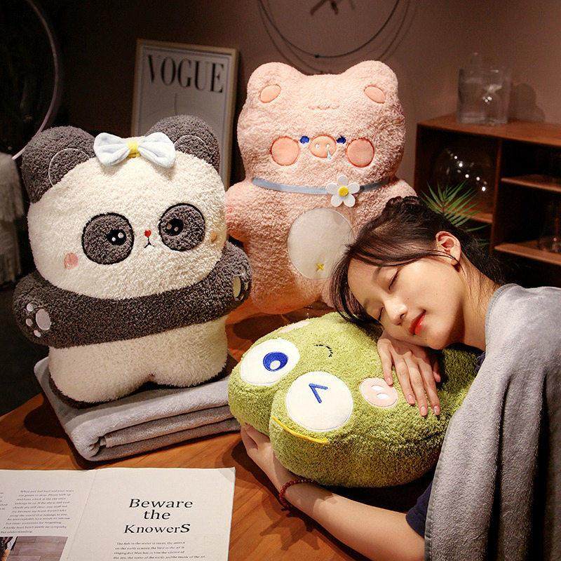 卡通抱枕被子两用午睡毯子二合一宿舍车载靠垫办公室午睡枕头靠枕,居家布艺,抱枕被,淘宝优惠券,粉丝福利购,淘宝优惠卷