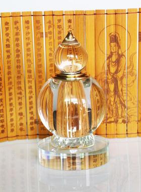 大号装藏结缘中号水晶舍利塔摆件供养舍利子佛塔嘎乌盒工艺品饰品