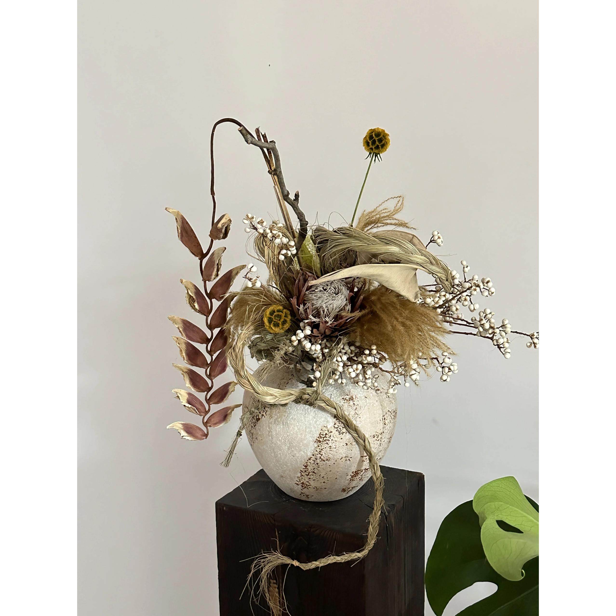 干花花束乌桕果帝王花期长瓶插花森系好养中式侘寂风家居摆件装饰