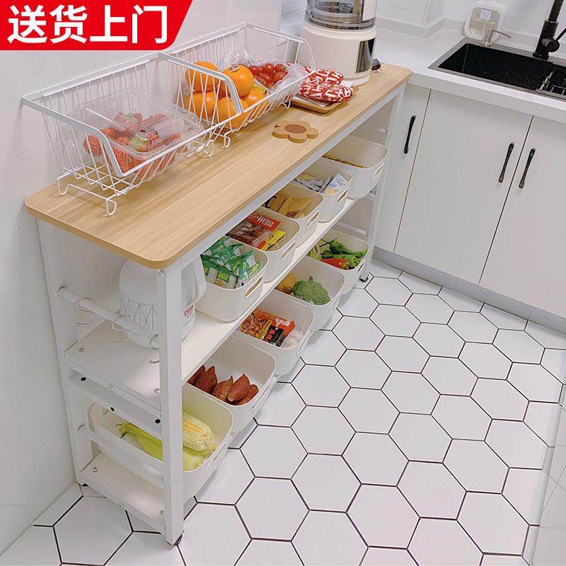 厨房置物架落地多层微波炉杂物收纳多功能家用长方形置物桌切菜桌,厨房/烹饪用具,厨房置物架/置物柜/角架,淘宝优惠券,粉丝福利购,淘宝优惠卷