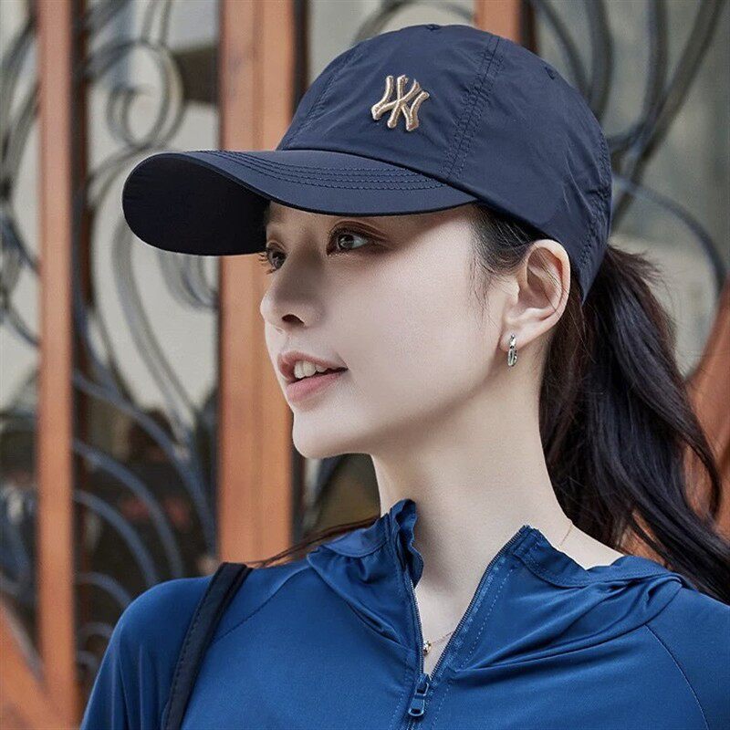 帽子女款2026新款跑步时尚洋气速干棒球帽男款薄款透气防晒鸭舌帽