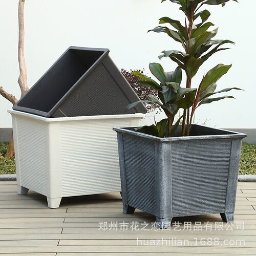 户外庭院加厚塑料特大口径花箱