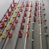 鸡鸭养殖自动饮水线25管饮水器6分管养殖饮水设备3米4米厚2.0鸡雏