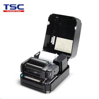 TSC桌面型标签打印机ttp 244pro 342pro洗水唛吊牌哑银铜版外箱标