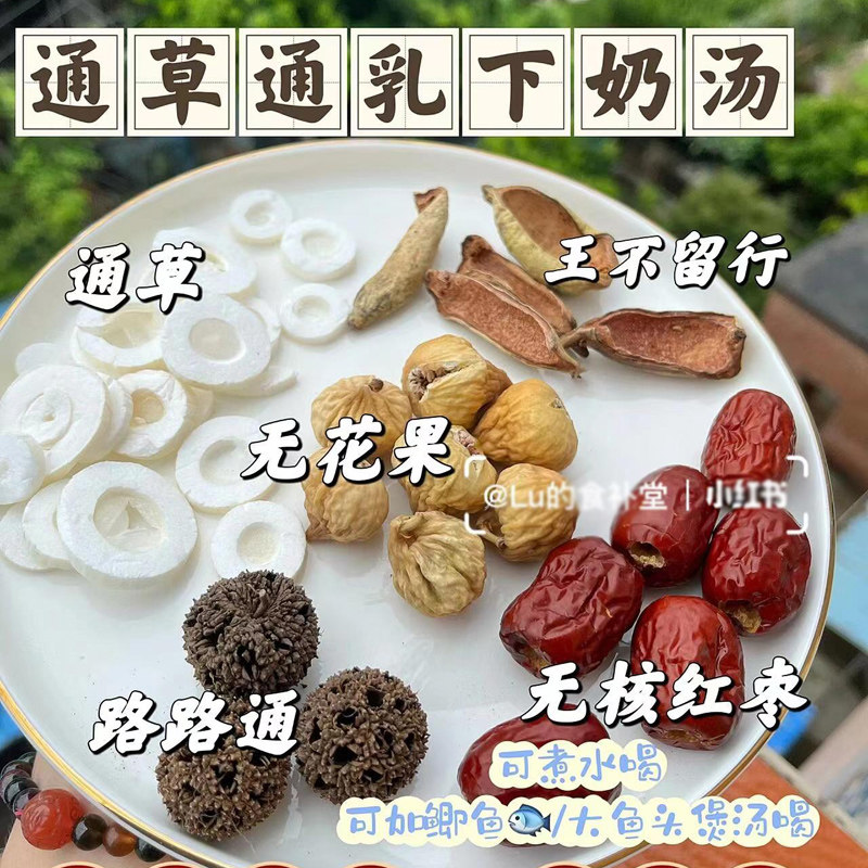 追奶汤增奶追奶月子水月子茶通草药膳养生汤料