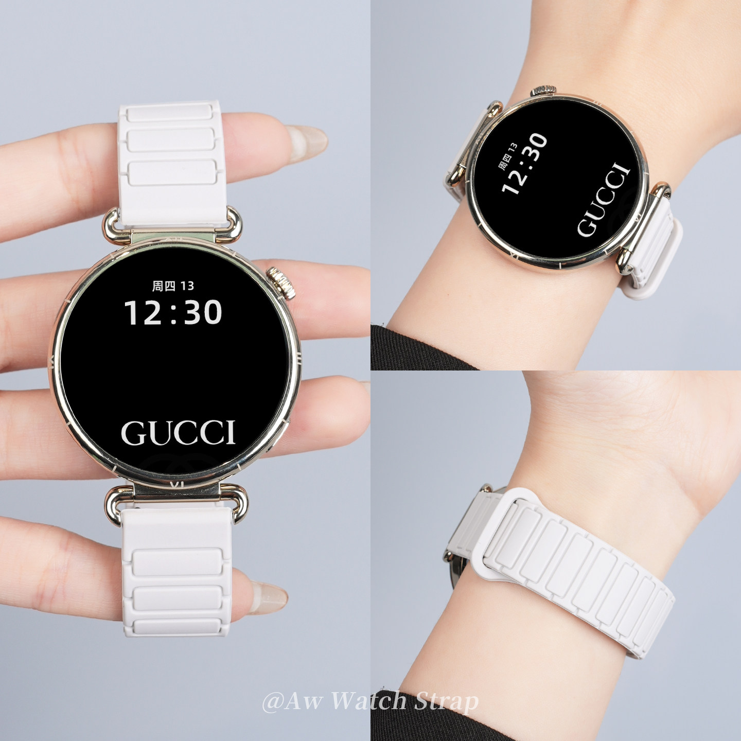 张婧仪同款适用华为GT6表带gt5手表watchgt6女款工装磁吸硅胶watch5新款智能腕表gt4运动腕带gt3/2透气夏天男
