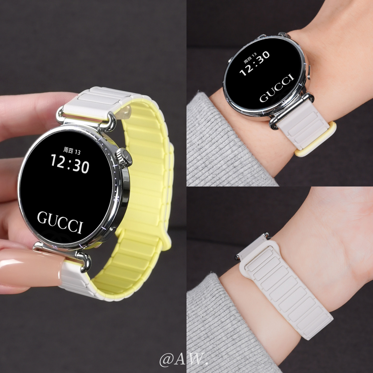 【星光黄】适用华为GT6表带gt5pro手表智能watch5新款watchgt4女款工装磁吸硅胶gt3高级感夏季透气男运动腕带
