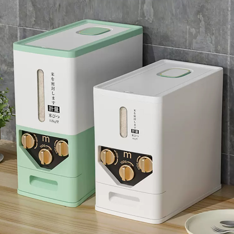 高端米桶家用自动定量出米桶食品级防虫防潮密封米箱大容量储米缸,厨房/烹饪用具,米桶/米缸,淘宝优惠券,粉丝福利购,淘宝优惠卷