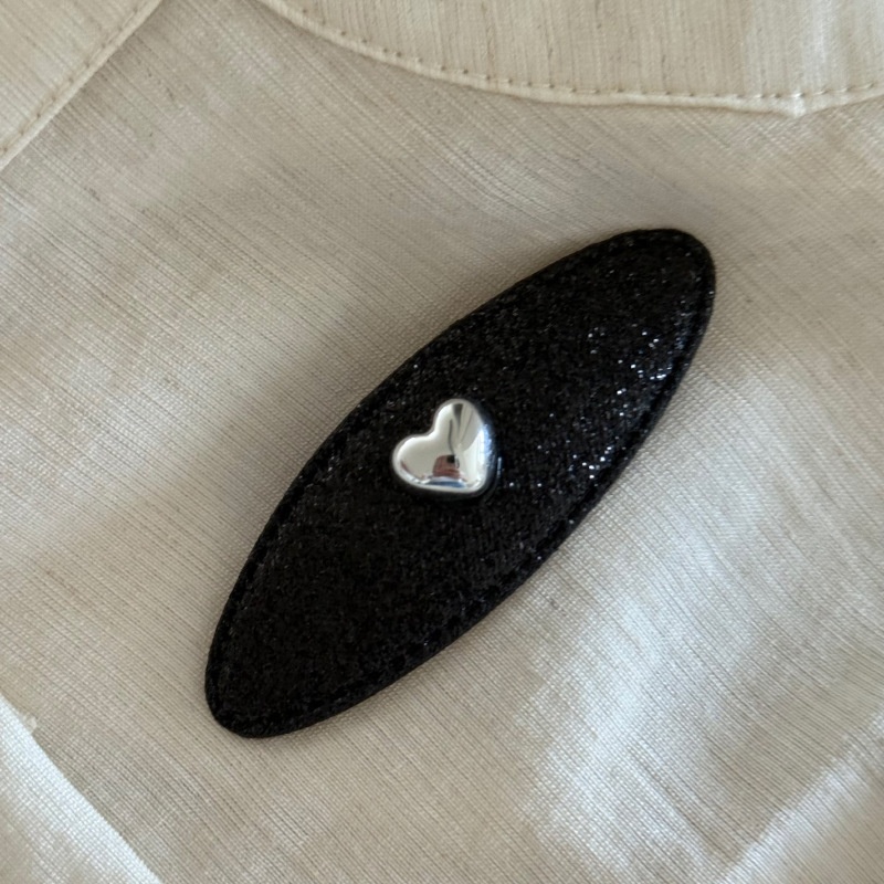 东大门欧尼同款爱心闪钻发夹女bb夹气质高级感侧边夹刘海夹时尚发