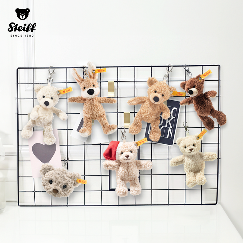 德国steiff史戴芙泰迪熊吊坠足球队书包挂件兔子钥匙链扣生日礼物