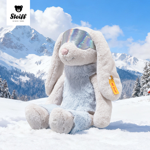 德国Steiff史戴芙滑雪的兔子哈比情侣礼物绒玩偶新年礼物