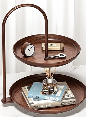 玄关钥匙收纳入户门多层置物架子客厅轻奢桌面放香水居家小物件架