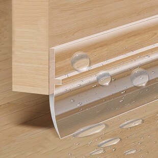 冲凉房门口防水板浴室挡水条淋浴房玻璃门下防水条干湿分离密封条