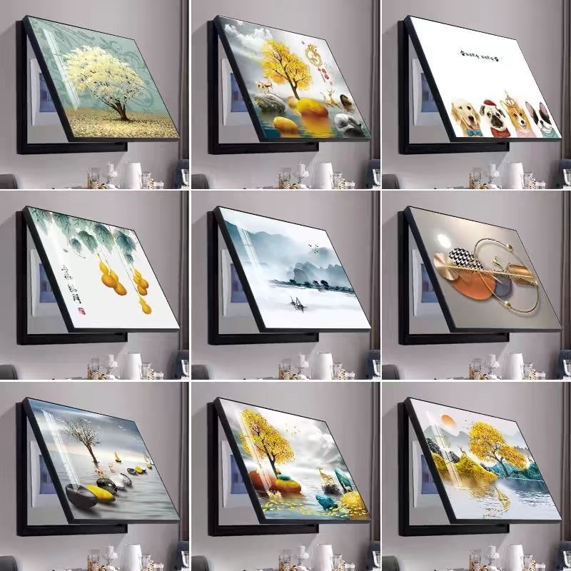 电表箱装饰画免打孔现代简约轻奢客厅电表盒电闸箱遮挡配电箱挂画