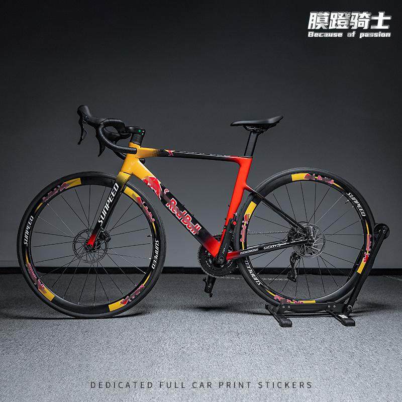 适用SUNPEED速比特银河拉花贴纸公路自行车架版画防水保护贴膜