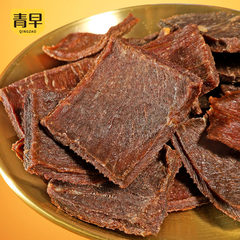 青早慢烤牛肉原切牛肉片解馋休闲零食原切独立小包装新鲜牛肉干