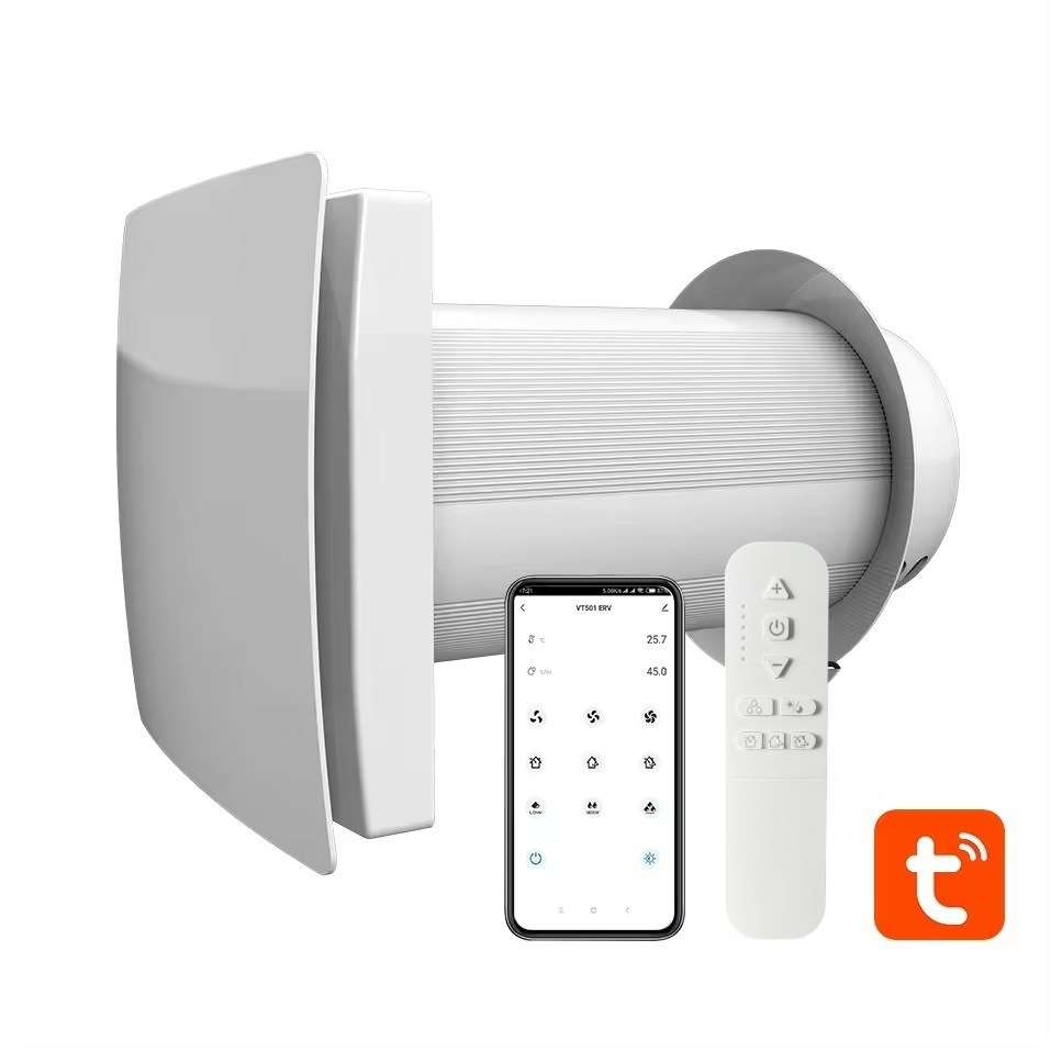Wall-Mounted ERV for Single Room Heat Recovery Ventilation