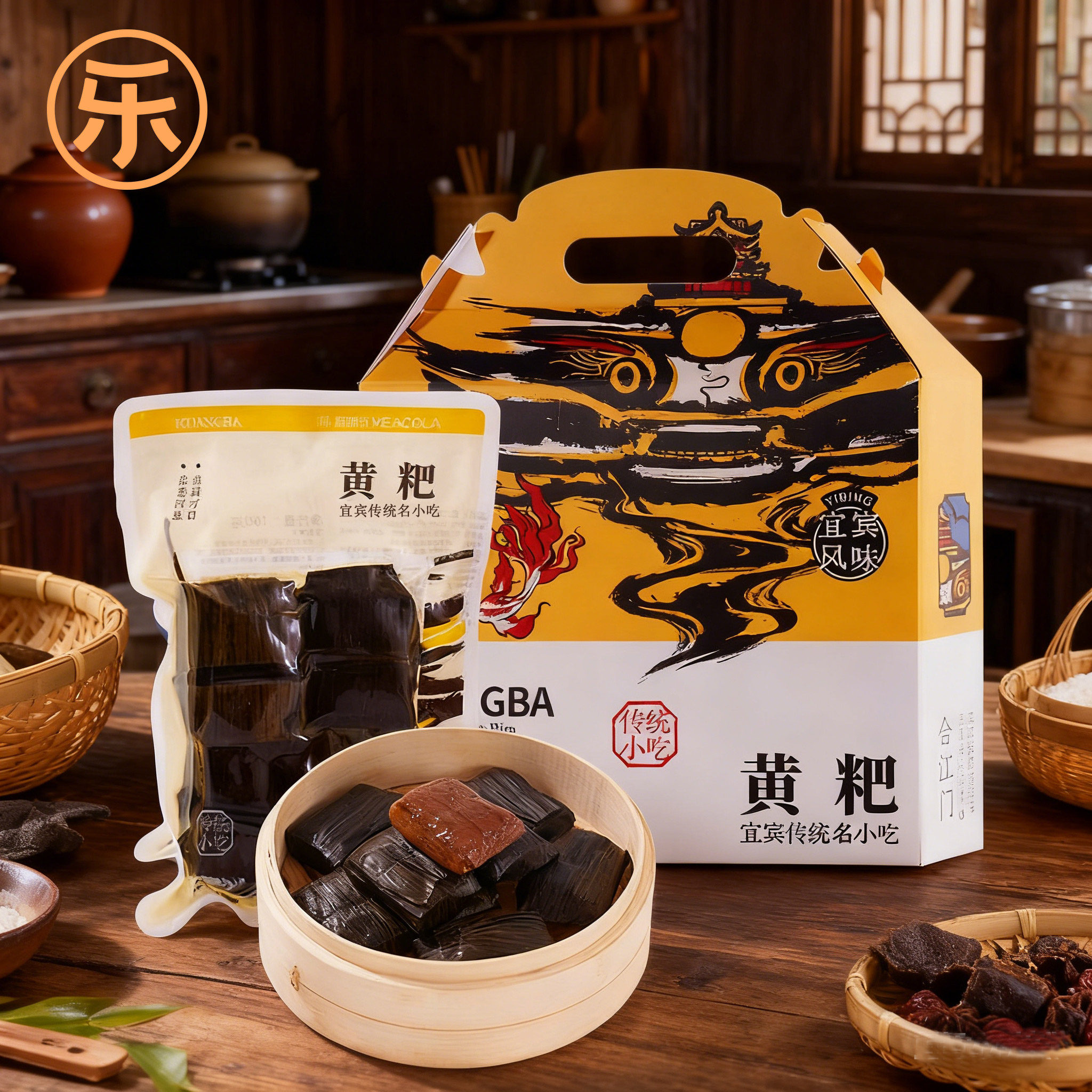 麦加乐宜宾黄粑传统糯米袋装礼盒装四川特产零食小吃早餐手工制作