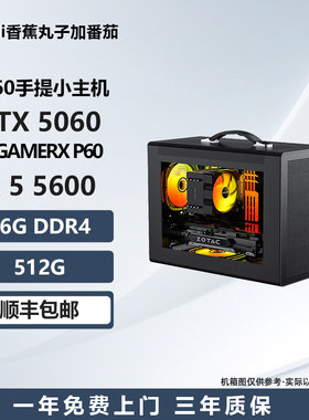 【5060手提小主机】5600/13400F/12600KF电竞游戏台式DIY主机