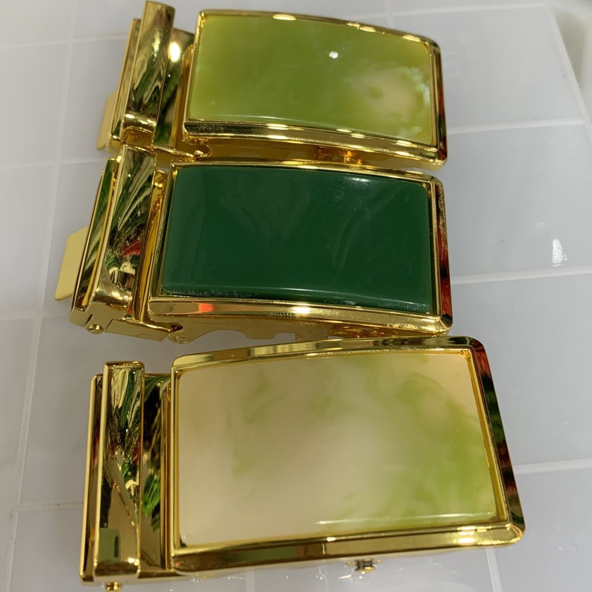 天然和田玉碧玉皮带扣头镶嵌男款腰带扣玉石腰带扣q特价