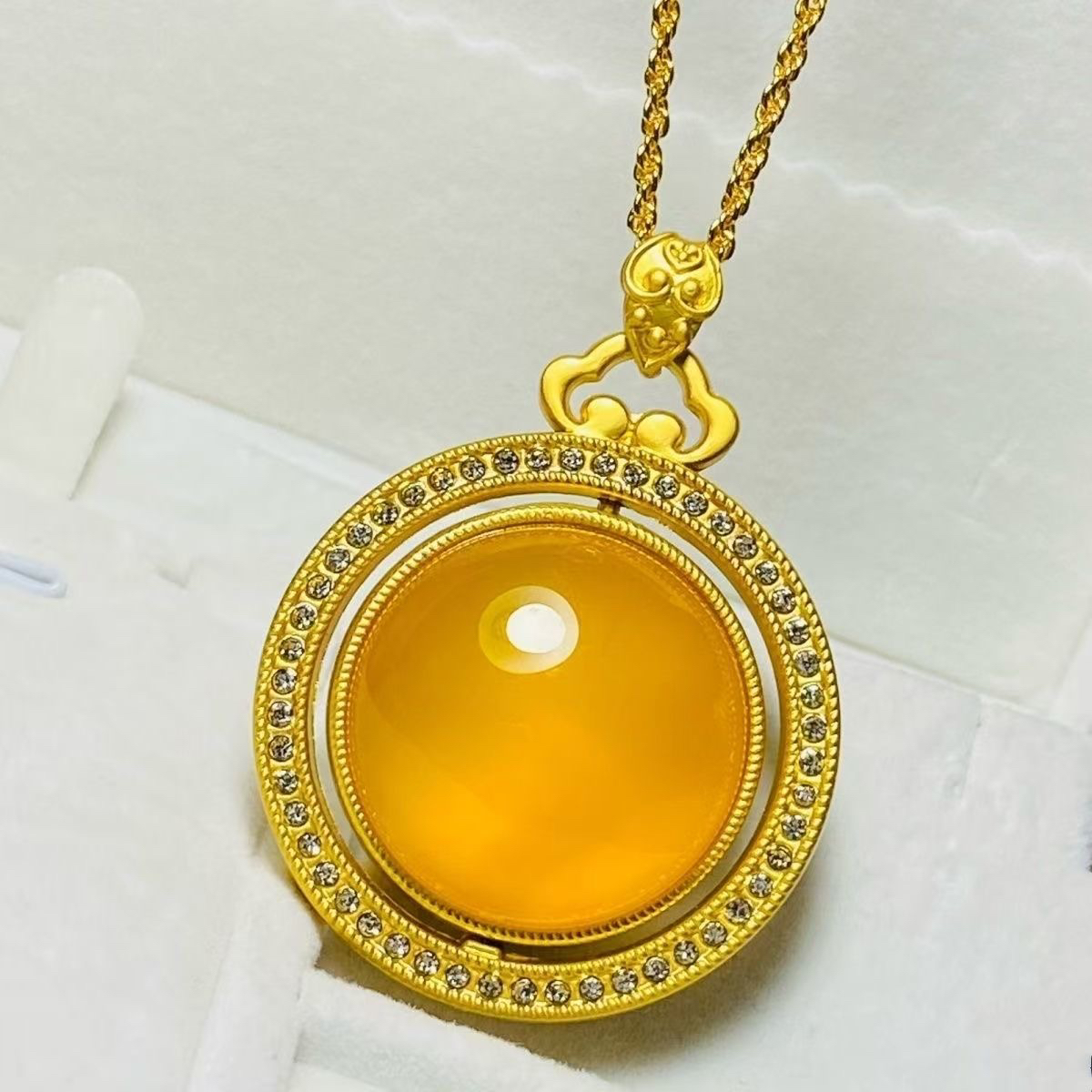 旋轉百福平安扣吊墜古法傳承