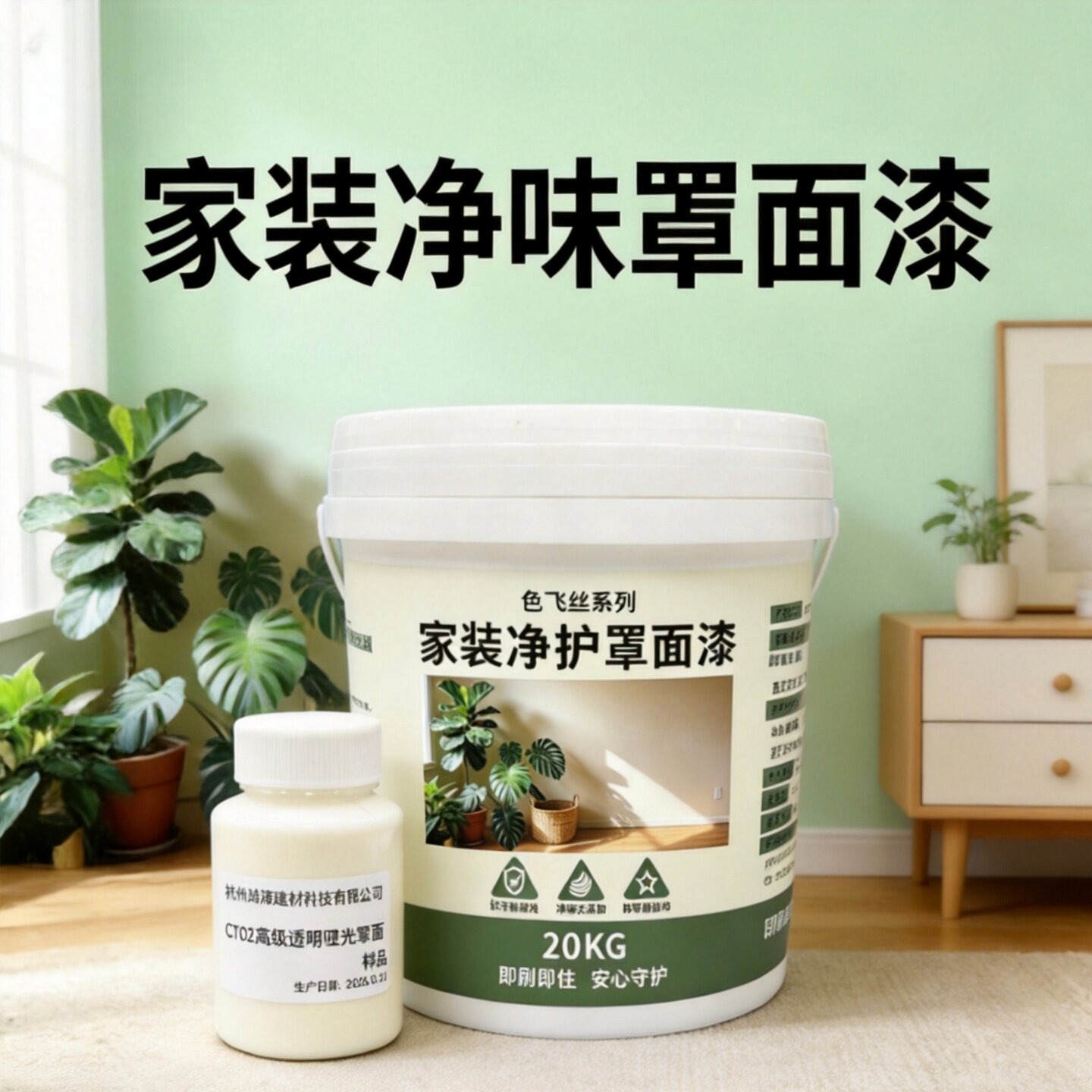 卧室家装净味罩面漆大容量无甲醛