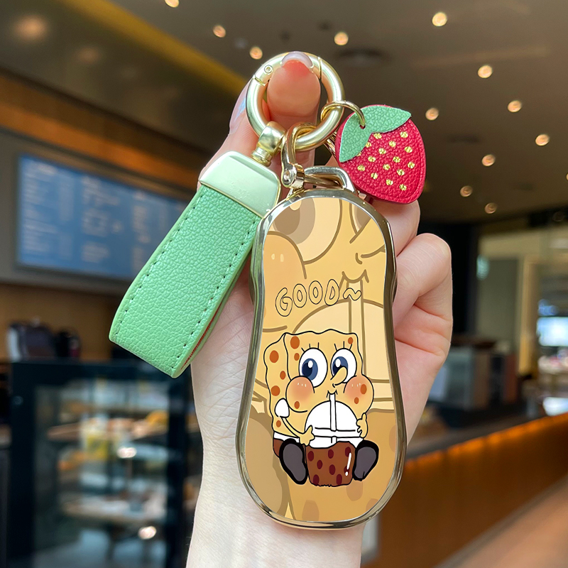 小鹏P7G6海绵宝宝钥匙套