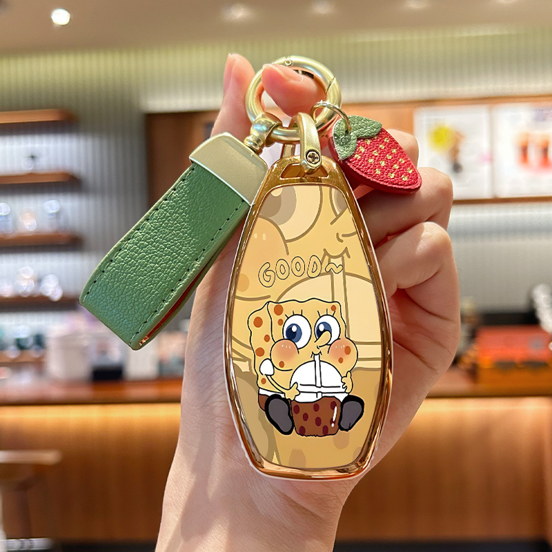 红旗H5H6HS5海绵宝宝钥匙套