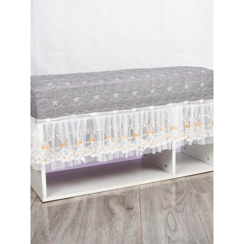 钢琴凳套换鞋织物化妆凳套座椅垫椅子垫欧洲蕾丝棉麻凳子套定制套