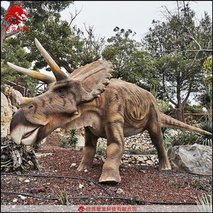 大型恐龙展览模型定制动态充电机器恐龙雕塑制作公司机模装 置