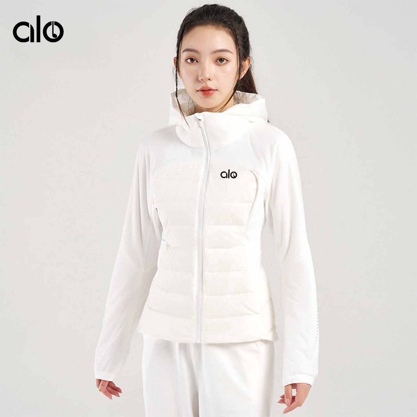 ALONSEM冬季连帽轻薄保暖羽绒服