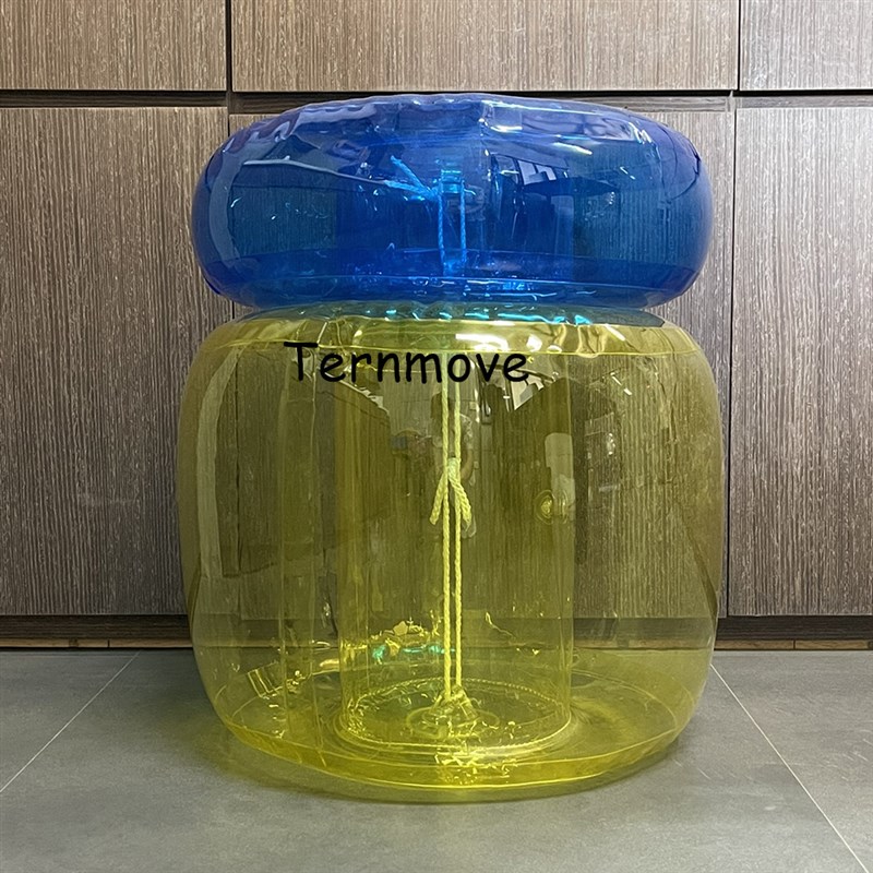 充气透明凳子流行玩偶填充装w棉花充气坐椅子M透明沙发娃娃收纳凳