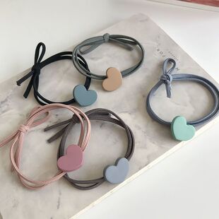 能当手链式两用的头绳弹力橡皮筋爱心发圈发绳韩版可爱小皮筋皮套