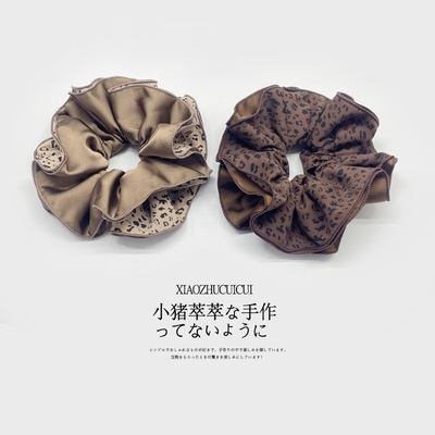 高级感超大号豹纹大肠发圈