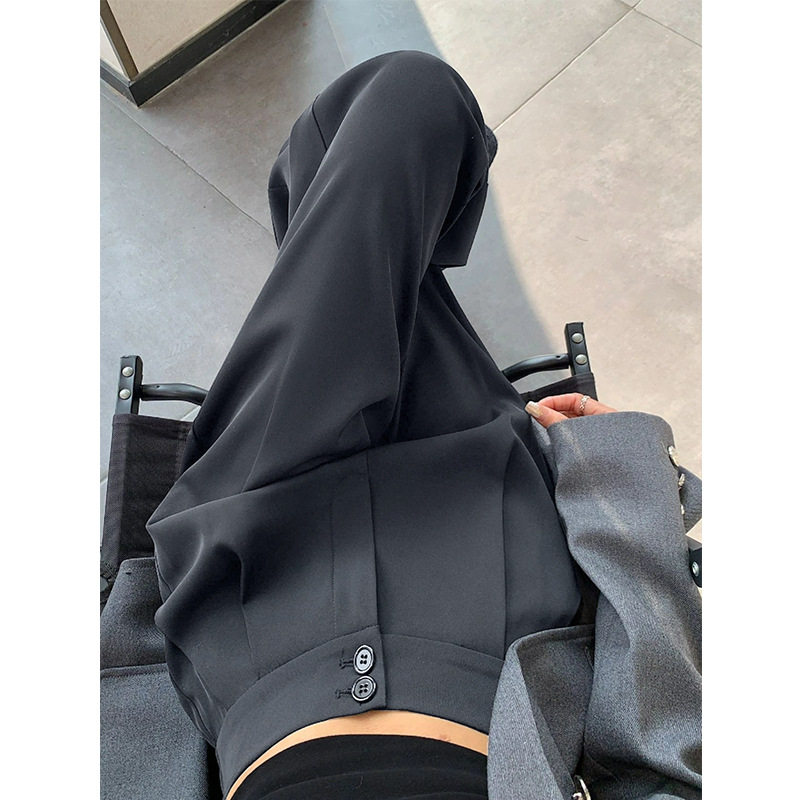 黑色西装裤女裤子2025新款春季感垂感直筒西裤休闲窄版阔腿裤