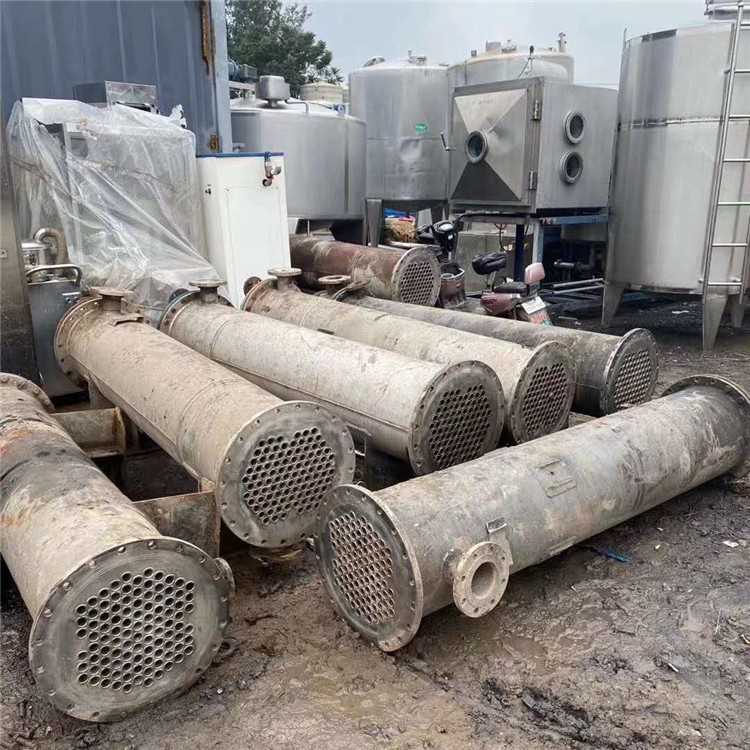 出售二手MVR7吨蒸发器压缩机 二手15吨钛材列管冷凝器