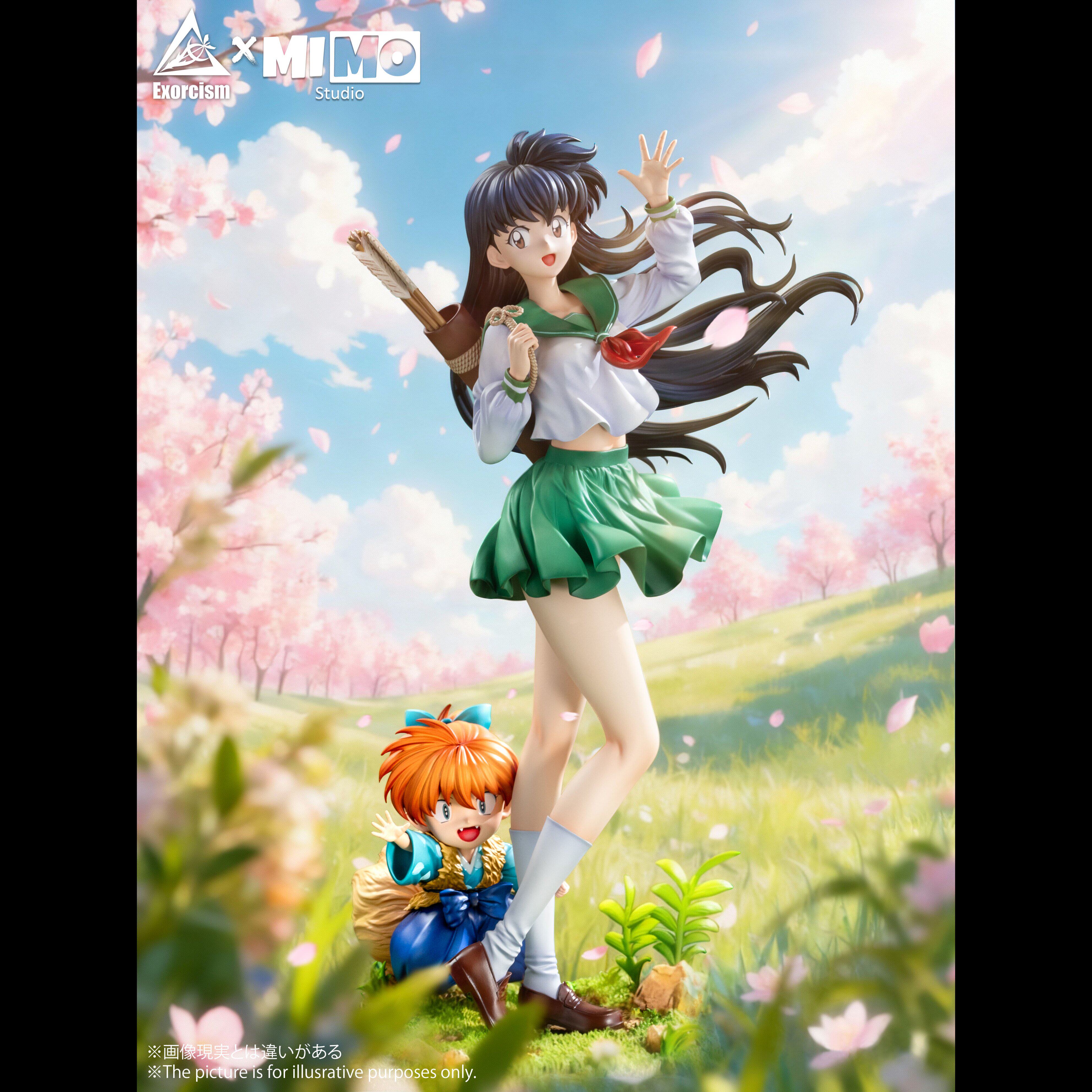 C4厂 破魔戈薇与七宝犬夜叉 桔梗 杀生丸 二次元动漫游戏摆件手办