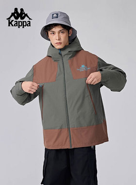 Kappa卡帕男装女装冬季新款运动休闲宽松连帽外套K0EZ2YY35D