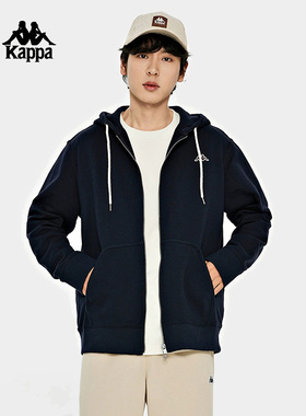 Kappa卡帕男装秋季新款舒适运动休闲简约复古连帽外套K0D52MK60