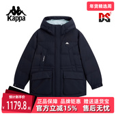 新款 Kappa卡帕女装 2025冬季 运动休闲百搭保暖连帽羽绒服K0F82YY40