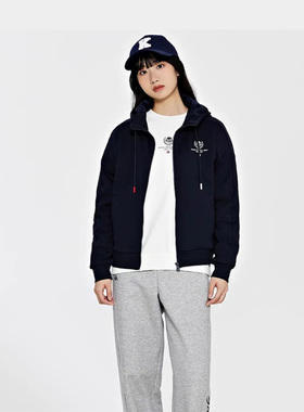 Kappa卡帕女款春季新款运动休闲简约舒适纯色外套K0D82MK20