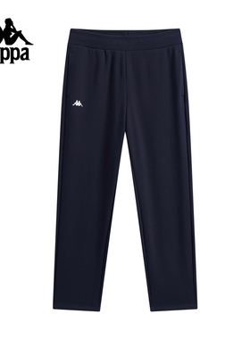 Kappa卡帕女裤2025冬季新款运动休闲百搭纯棉针织长裤K0F82AK46