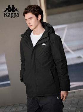 Kappa卡帕男装女装2025冬季新款休闲保暖连帽羽绒服K0DZ2YY91V