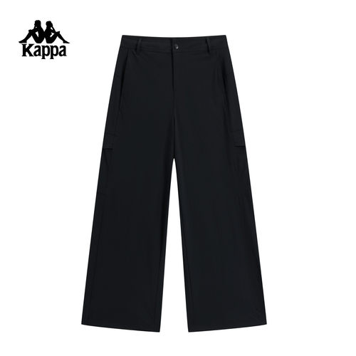 Kappa卡帕女裤2026夏季新款运动休闲时尚防泼水宽松长裤K0G42AY81