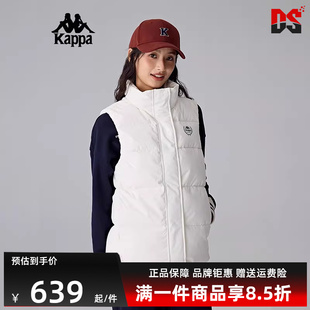 新款 运动休闲防风保暖羽绒马甲K0F82NY21 冬季 Kappa卡帕女装