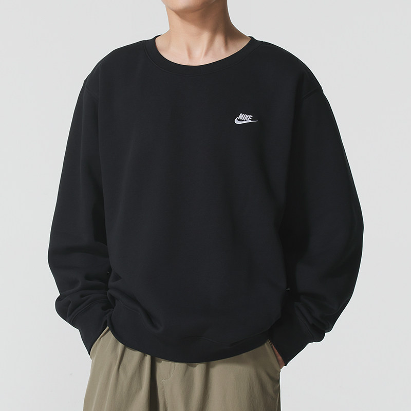 Nike耐克男装2025冬季新款CLUB BB CREW简约百搭加绒卫衣FN3887