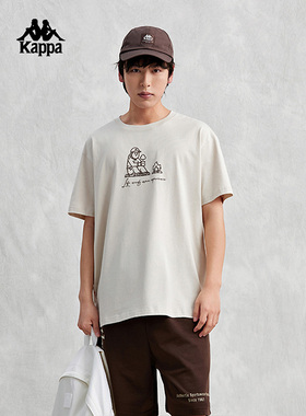 Kappa卡帕男装夏季新款透气运动休闲圆领短袖T恤K0E32TD75