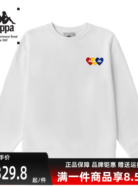 Kappa卡帕男装女装秋季新款运动舒适卫衣百搭休闲上衣K0BY2WT60G