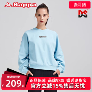 运动落肩休闲圆领卫衣K0B22WT80T 新款 Kappa卡帕女装 春季