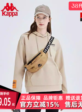 KAPPA卡帕女款套头时尚卫衣新款休闲印花卫衣K0D22MT43